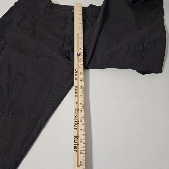 TRU SPEC  Black Tactical Pants 40x30 Rip Stop Military Security - Picture 7 of 9